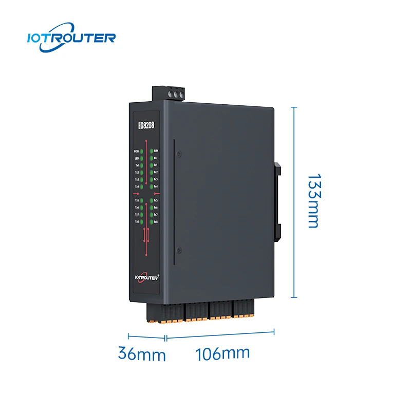 IoT 솔루션 Nodered 소프트웨어 직렬 포트 통신 네트워킹을 갖춘 8채널 RS485 LTE 게이트웨이