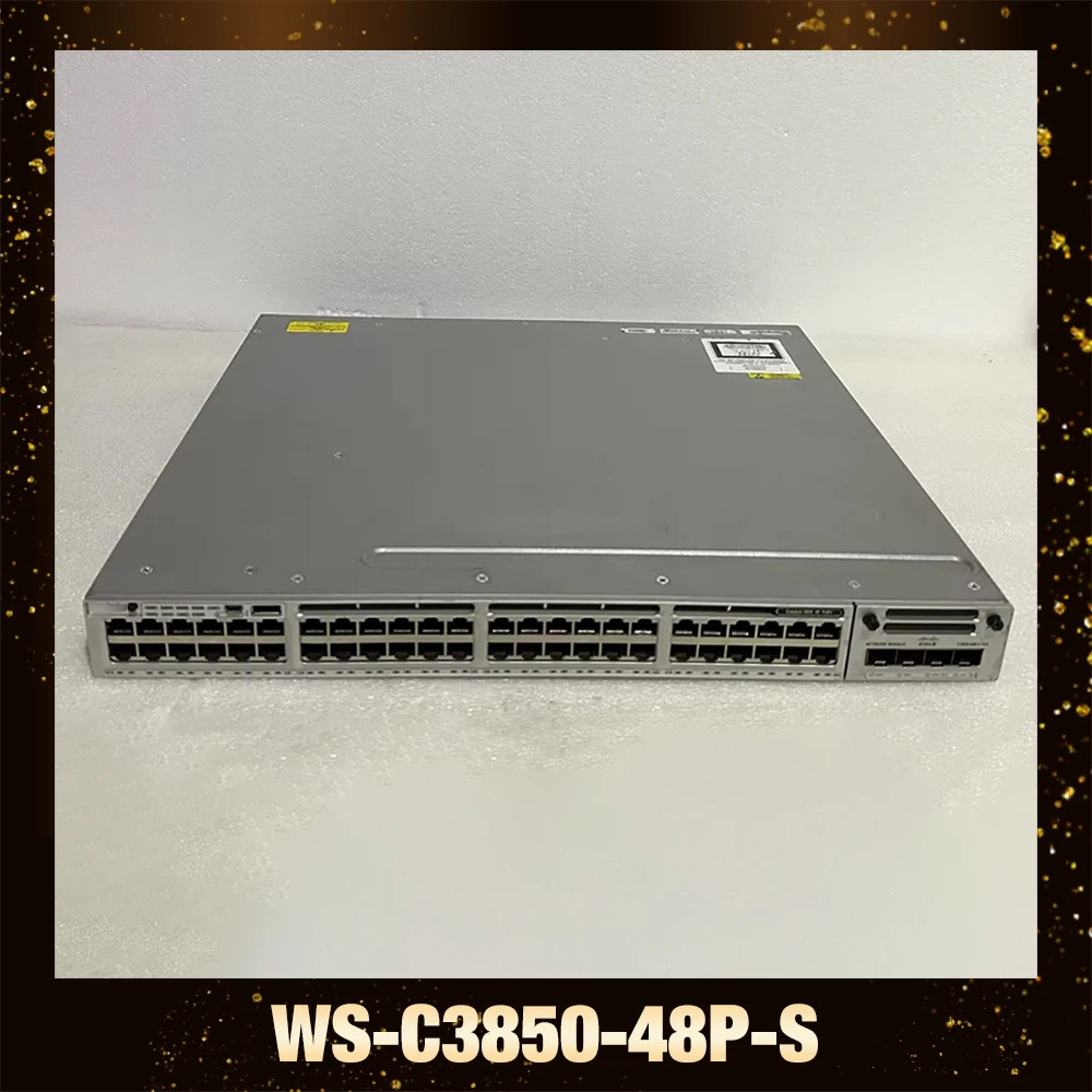 CISCO WS-C3850-48P-S 48포트 기가비트 POE 전원공급장치 네트워크 스위치용