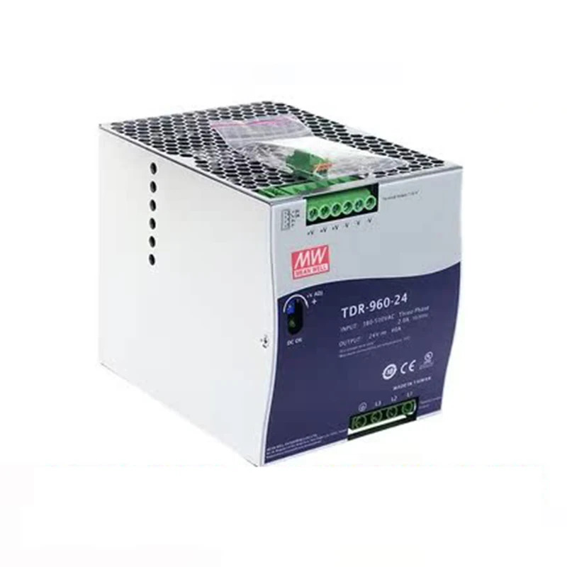 평균 잘 TDR-960-24 960W 24V 40A 스위칭 전원공급장치 기능 슬림 3상 산업DIN 레일