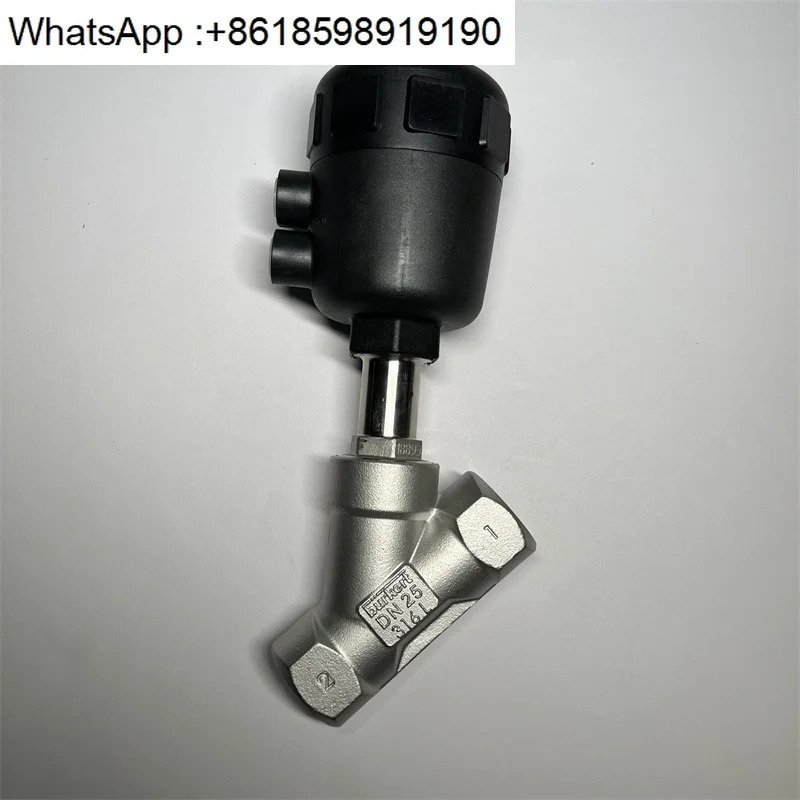 2000 A DN25 316L PTEF PN25 공압 앵글 시트 밸브 G1 인치 00001446