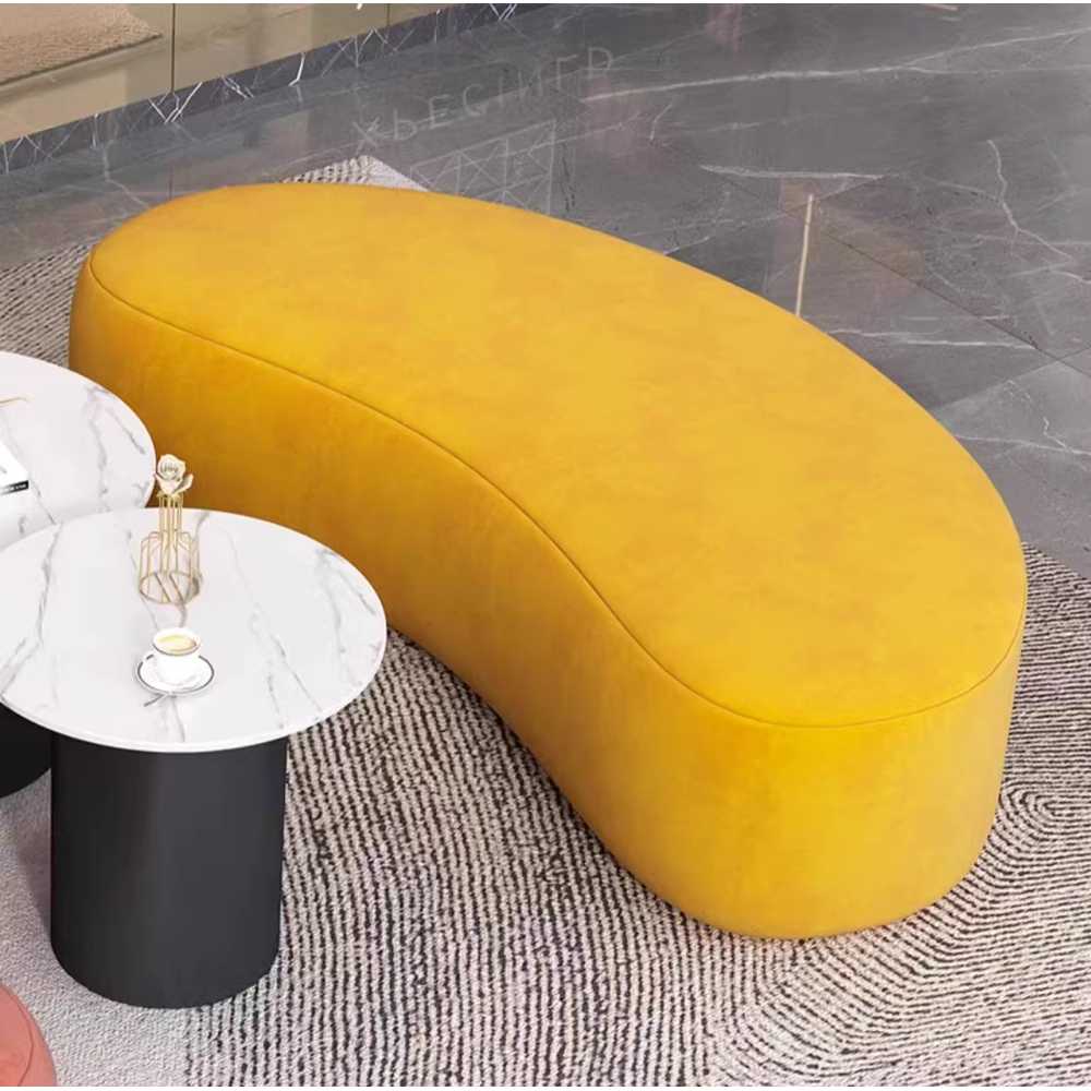 벤치 소파 북유럽 땅콩 긴의자 현관 매장 키즈 카페 - 상세 이미지 2