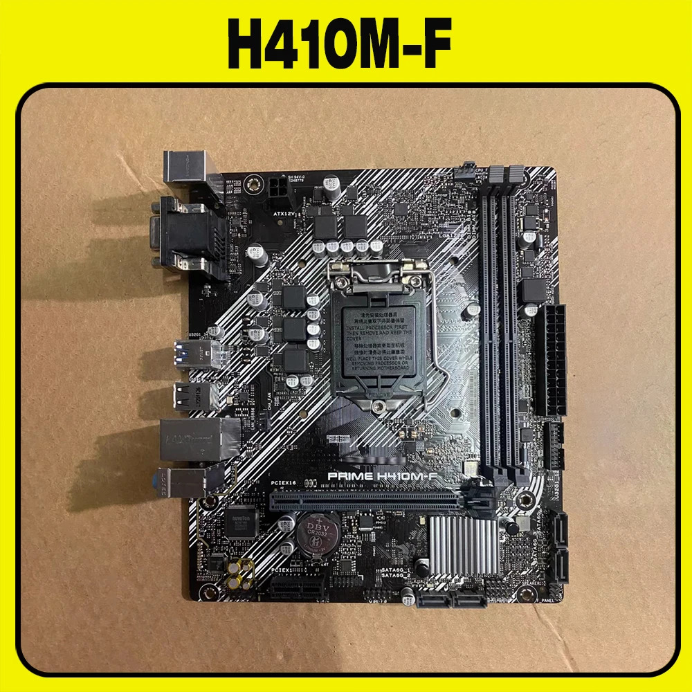 A-S-U-S 마이크로 H410 마더보드프라임 H410M-F 64GB USB3.2 USB2.0 VGA LGA 1200 DDR4