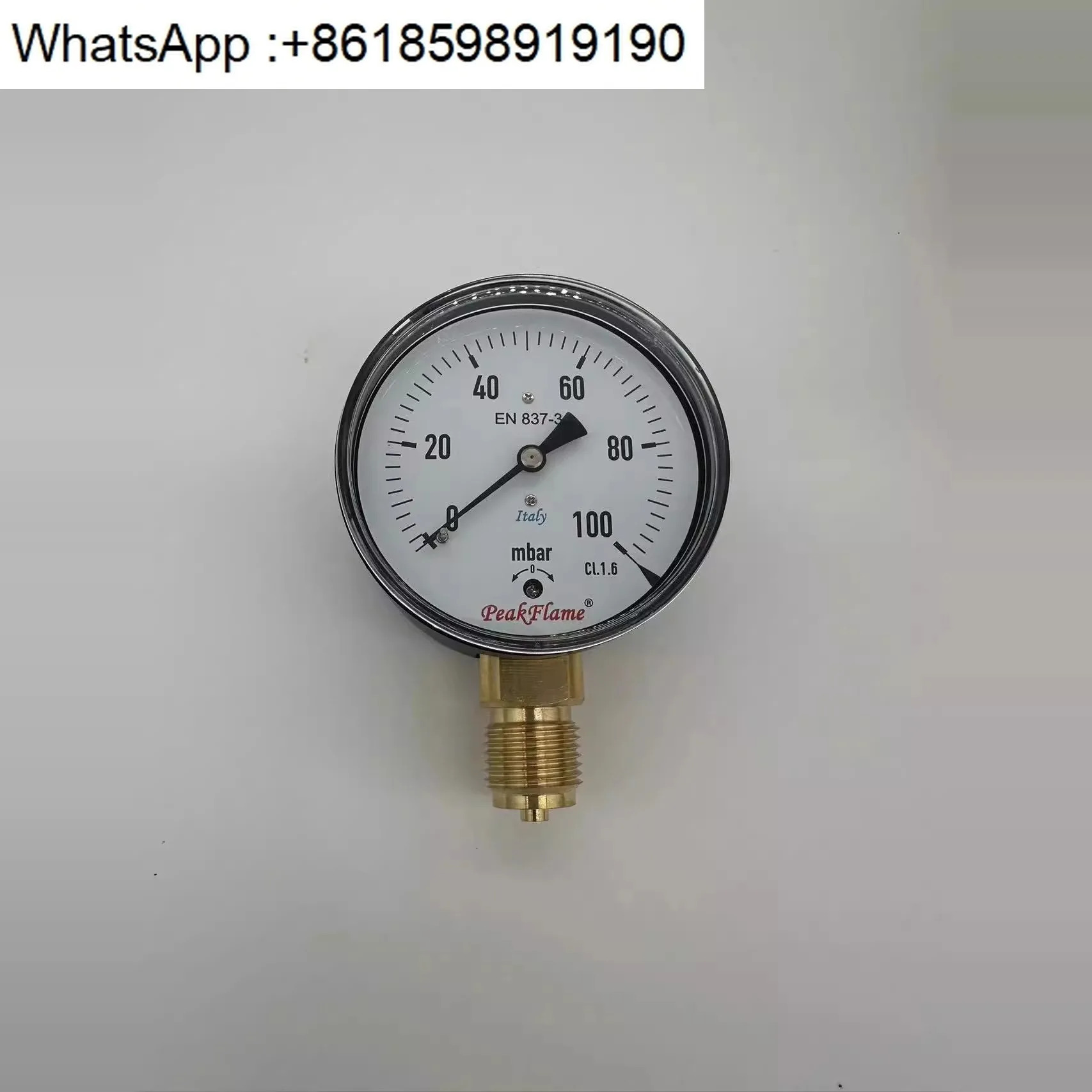 EN837-3/ 압력 게이지 0-100mbar/0-160mbar/0-250mbar