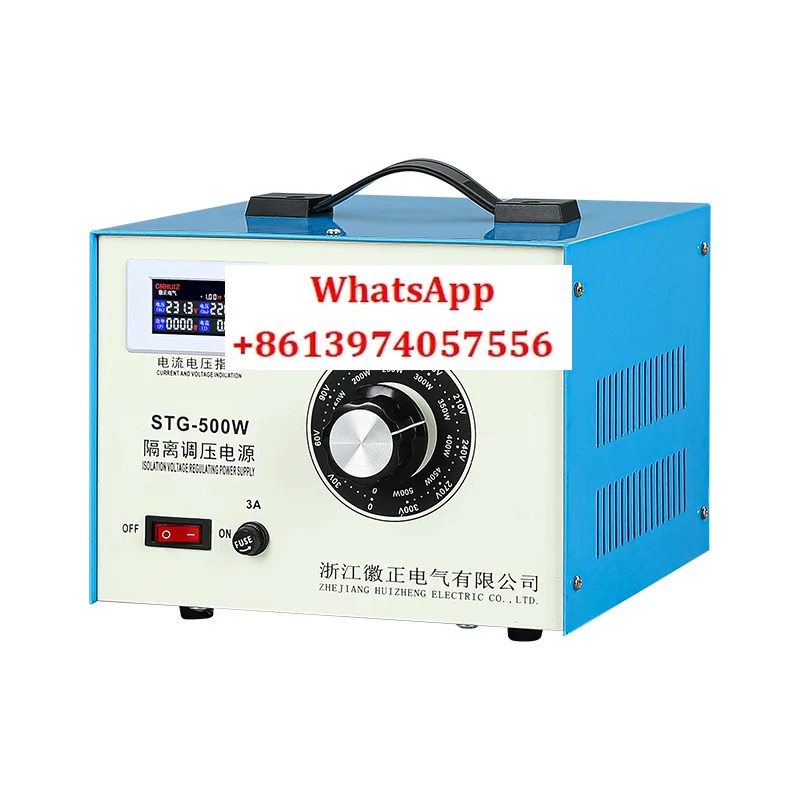 단상 절연 전압 조정기 AC 220V 전기 매개변수 테스터 500W 전류 전력