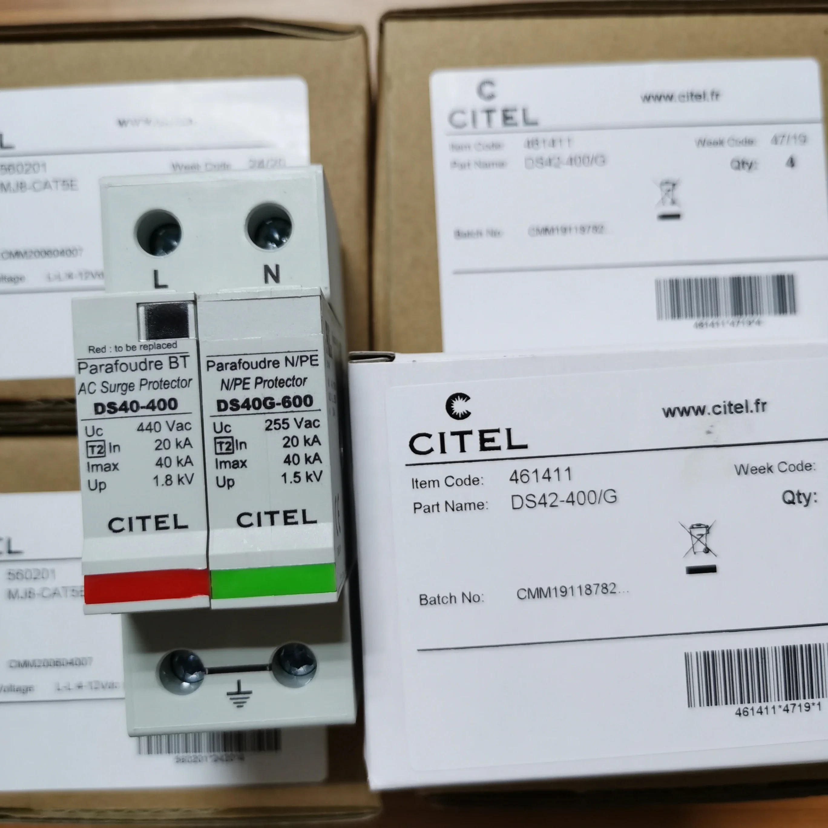 2025.4 Xidaier CITEL 서지 보호기 DS44S-385 보조 보호기가 으로 됩니다.