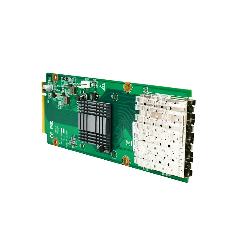 서버 PC 산업Windows Linux4포트 기가비트 PCIe 파이버 네트워크 카드 SFP 1000Mbps N400L-X4 칩