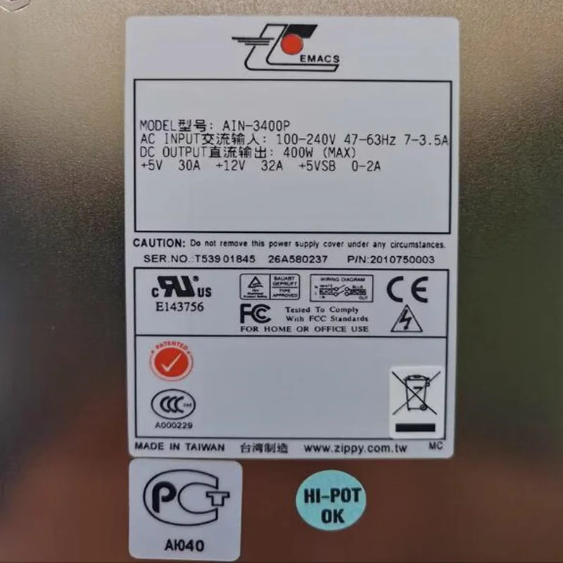 EMACS 400W 전원공급장치 AIN-3400P거오리지널