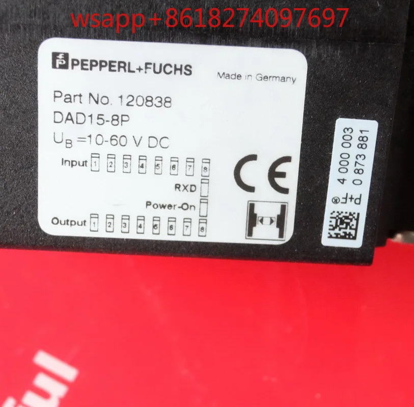 PepperFuchs DAD15-8P 광통신 센서 P F 120838 신