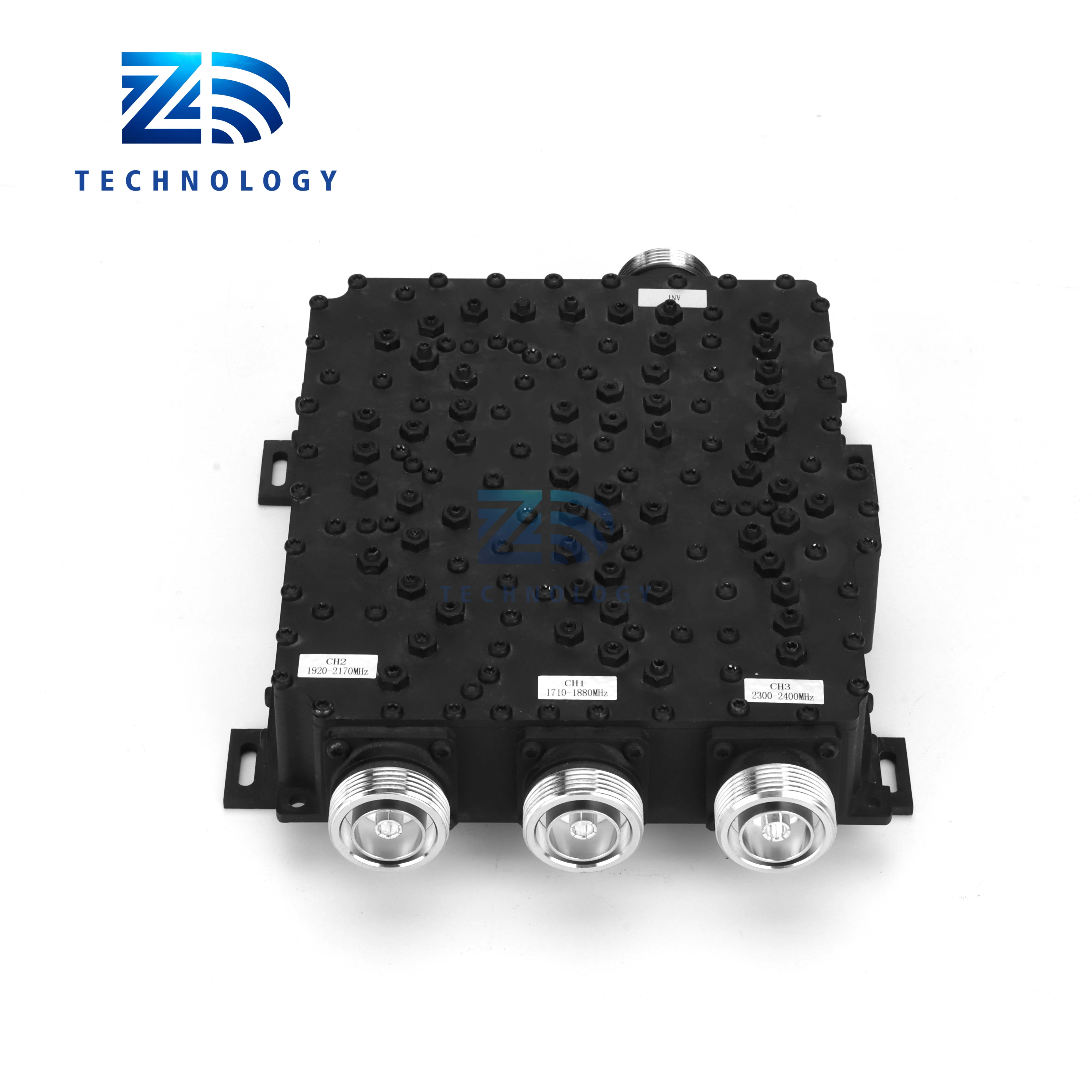 공장 690-960/1695-2200/2300-2700 MHz N/7/16/4.3-10 암 삼단일 장치 삼밴드 결합기