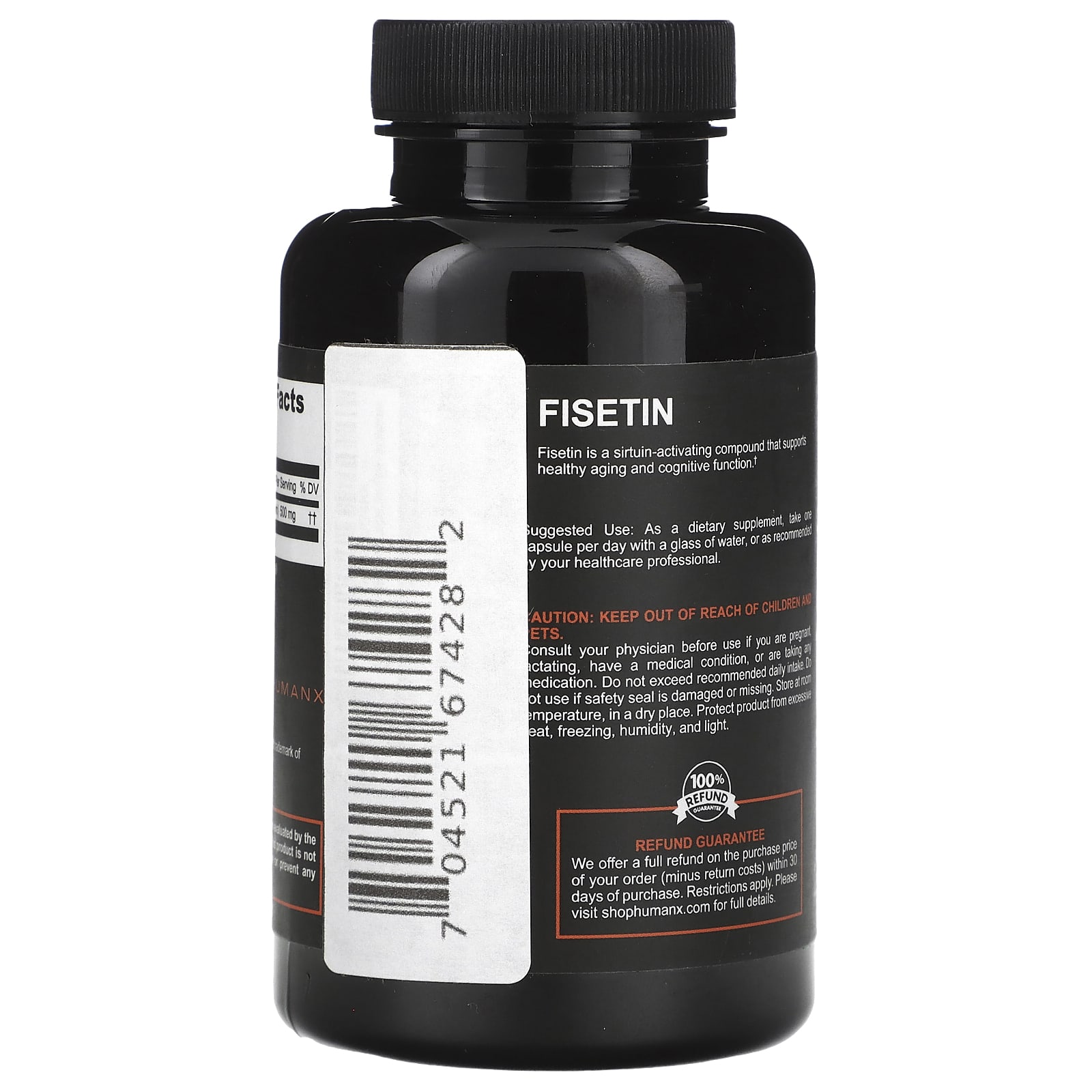 휴먼엑스 피세틴 500mg 30캡슐, 1개 이미지 6