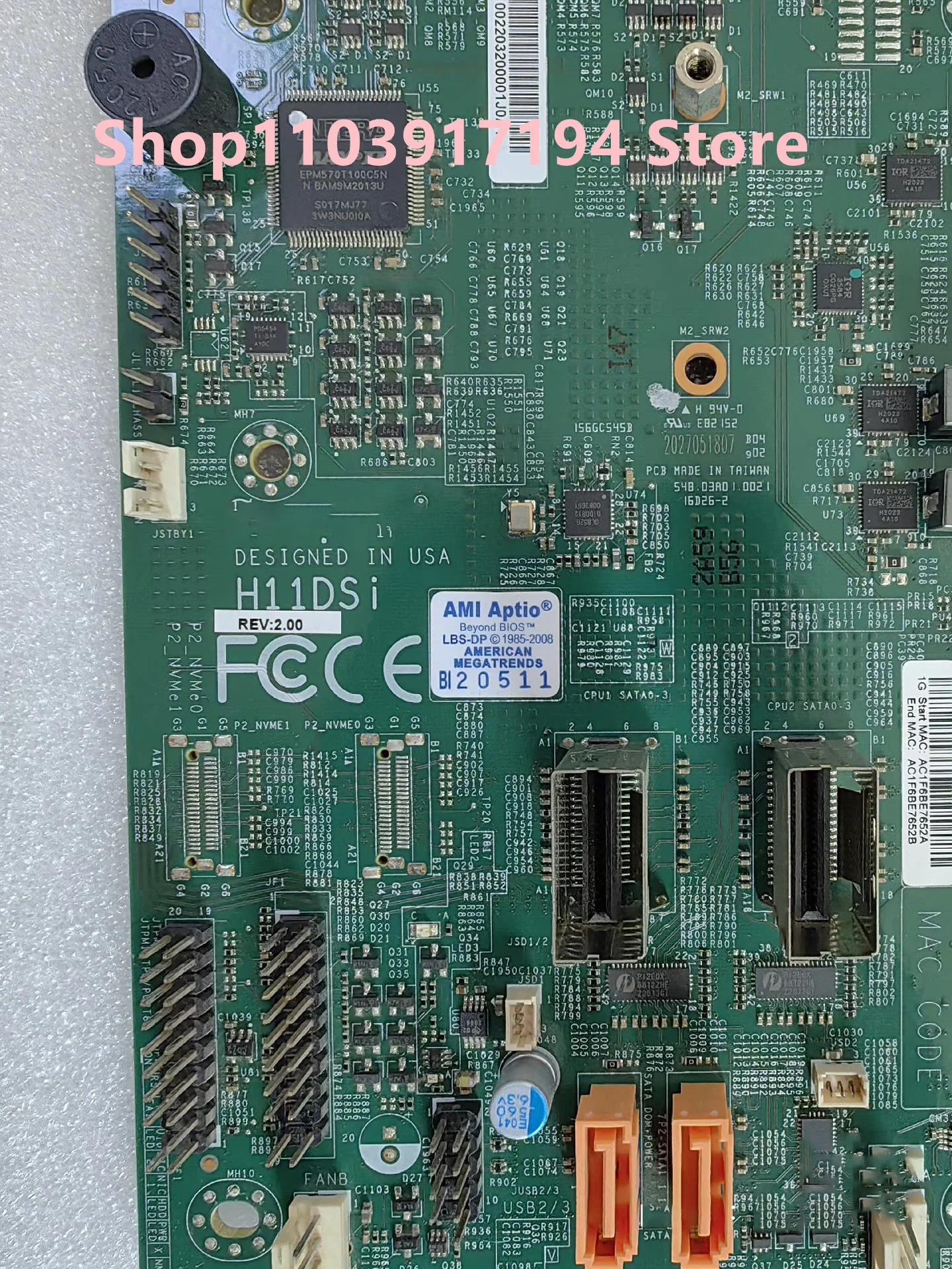 Supermicro H11DSI 양방향 지원 EPYC REV2.0 7601/7542