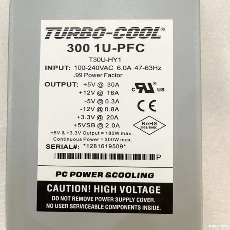 TURBO-COOL MICRO EDGE -5V 1U 300W 전원공급장치 300 1U-PFC T30U-HY1 신