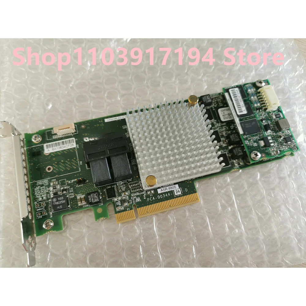 Adaptec ASR 8805 네트워크 카드 Microsemi ASR-8805 SAS SATA SSD 12 Gb/s