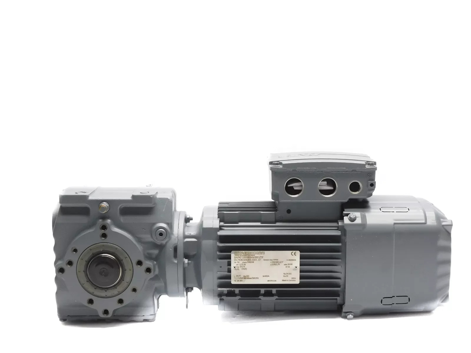 오리지널 SEW SEURODRIVE SAF47 DRN80M4/TF SAF47DRN80M4/BE1/TF 스테퍼 감속기 기어 모터 EURODRIVE