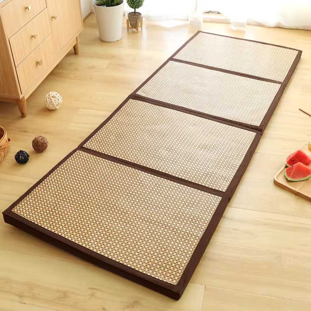 다다미매트 주택 토퍼 거실 왕골 등나무 카페트 여름 65x180cm - 상품 이미지