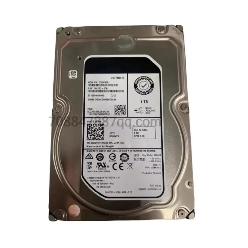 오리지널 ST1000NM0045 1TB SAS 3.5 12G 0DGNTV V5