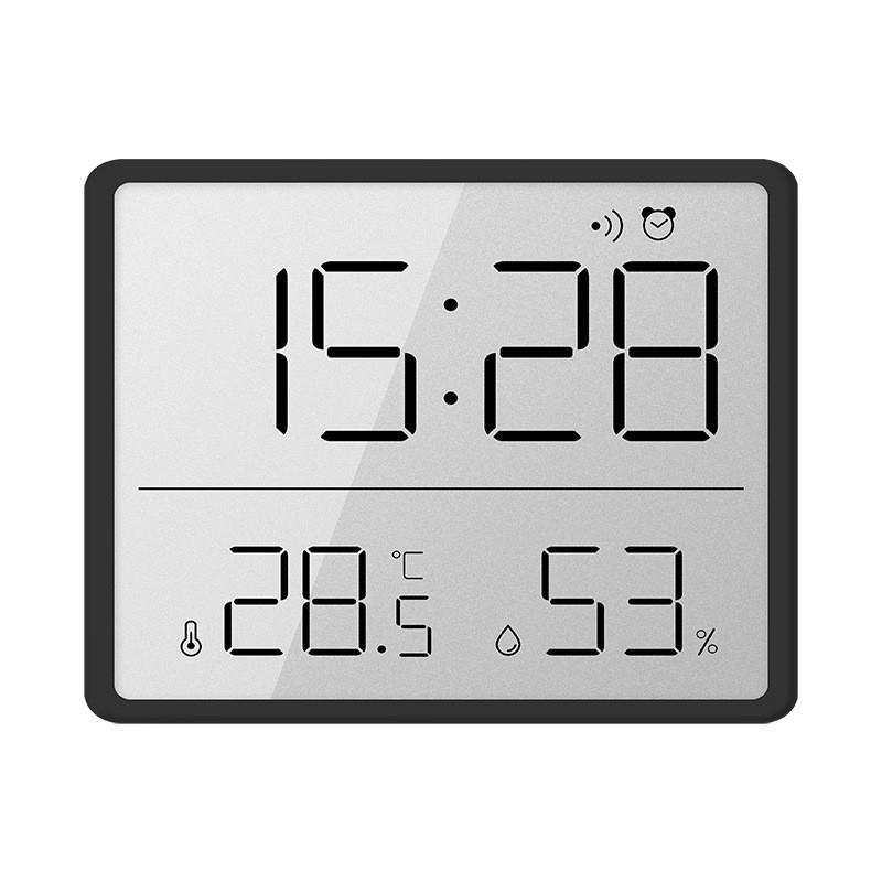 자석 알람시계 타이머 온습도계 다기능 LCD 전자시계 화이트8218 - 상세 이미지 4