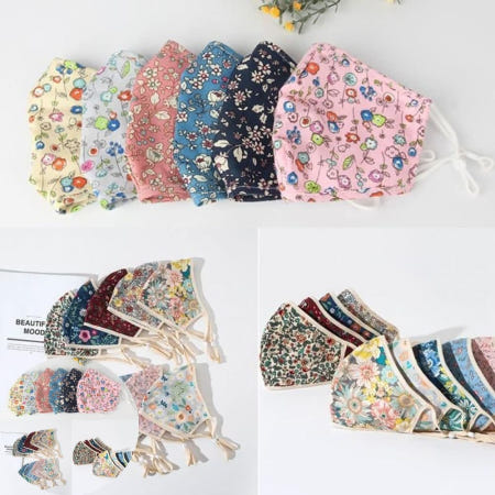 앙상블 면마스크 화사한 천 마스크/코로나 마스크/원단마스크/마스크/면/재사용