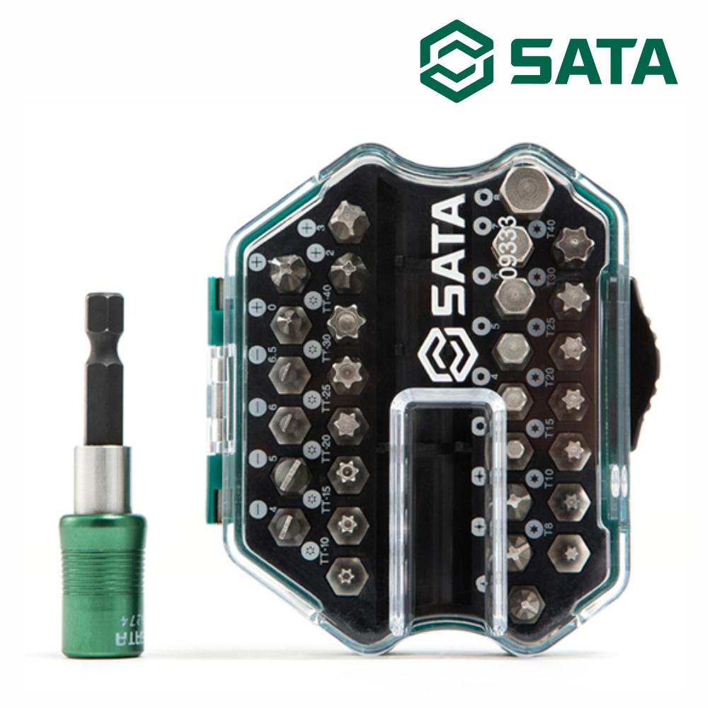 사타 SATA 1/4 육각 비트 세트 임팩 공구용 31PCS 09333 도라이바 - 상품 이미지