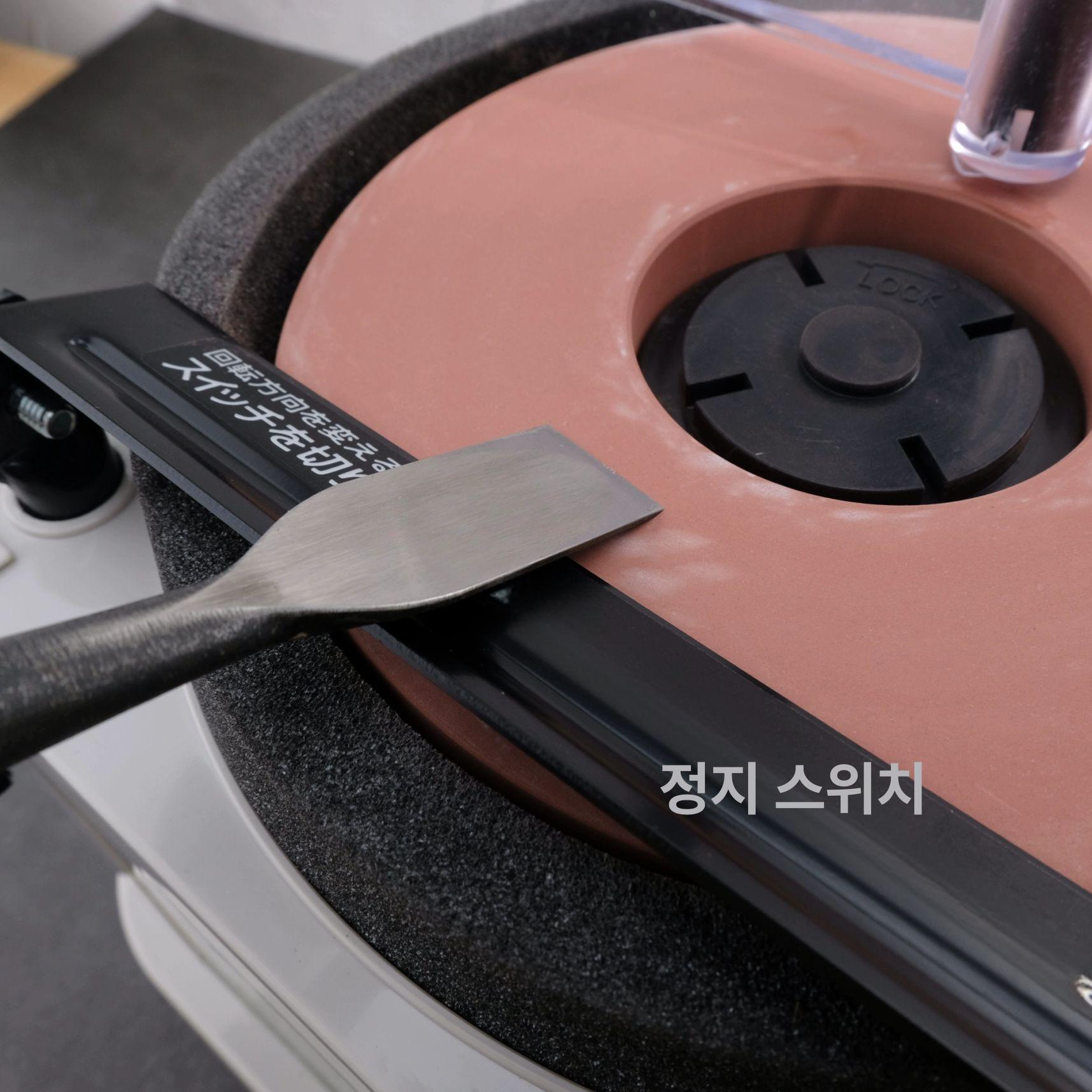 전동 가정용 샤프너 숫돌 연마기 탁상 그라인더 가위갈이 중형 STD 180E + 연마 1000방 - 상세 이미지 3