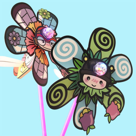 알리바니스토어 응원 행사용품 운동회 종이 곤충 바람개비 만들기