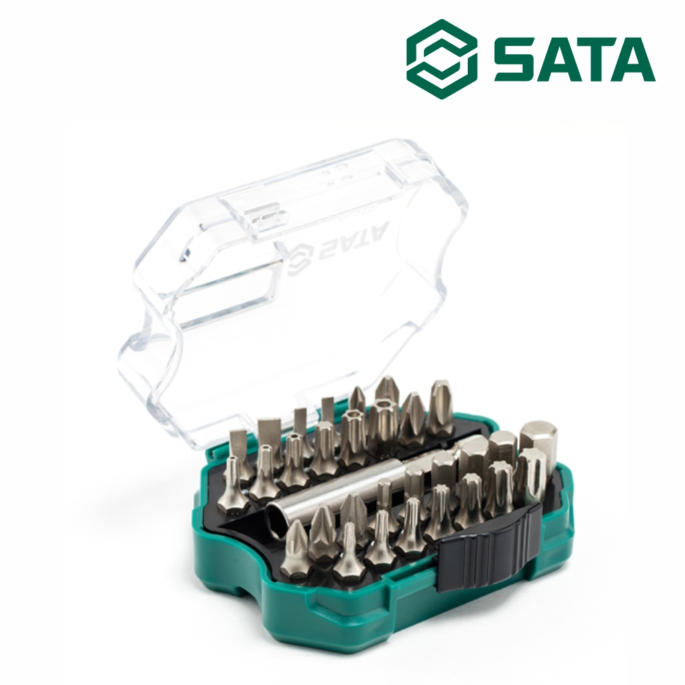 사타 SATA 1/4 육각 비트 세트 31PCS 09332 도라이바 - 상품 이미지