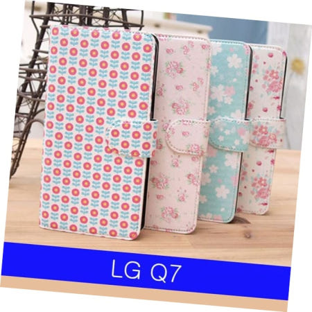 엘지Q720케이스 LG LMN 플라워패턴 다이어리 Q7 Q720 Q725