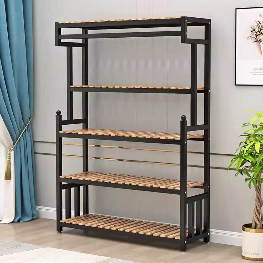 실내 화분 진열대 식물선반 철제 다용도 행잉 마당 120x30x140cm 화이트 철제 원목 - 상세 이미지 3