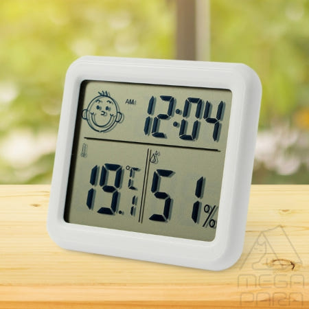 [MEGAPARA협력사]원데이클락 온습도 디지털시계 탁상용온습도계 정확한습도계 실내온습도계