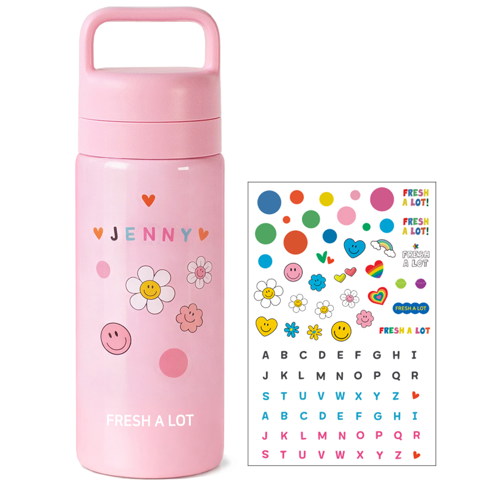 프레쉬어랏 핸디 스텐316 투웨이 휴대용 손잡이 보온보냉 텀블러 500ml, 캔디 핑크 - 상세 이미지 4