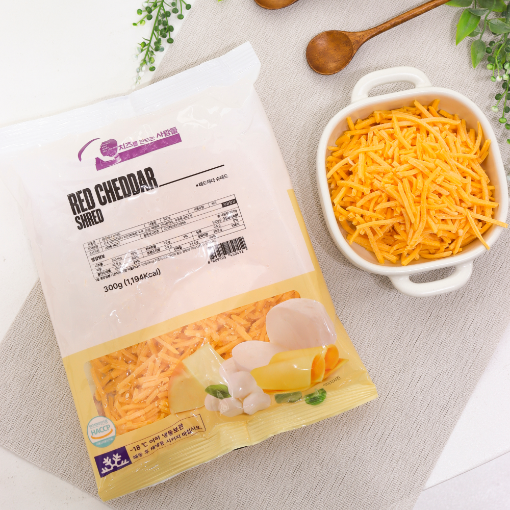 레드체다 슈레드 치즈 300g, 1개 상품 이미지