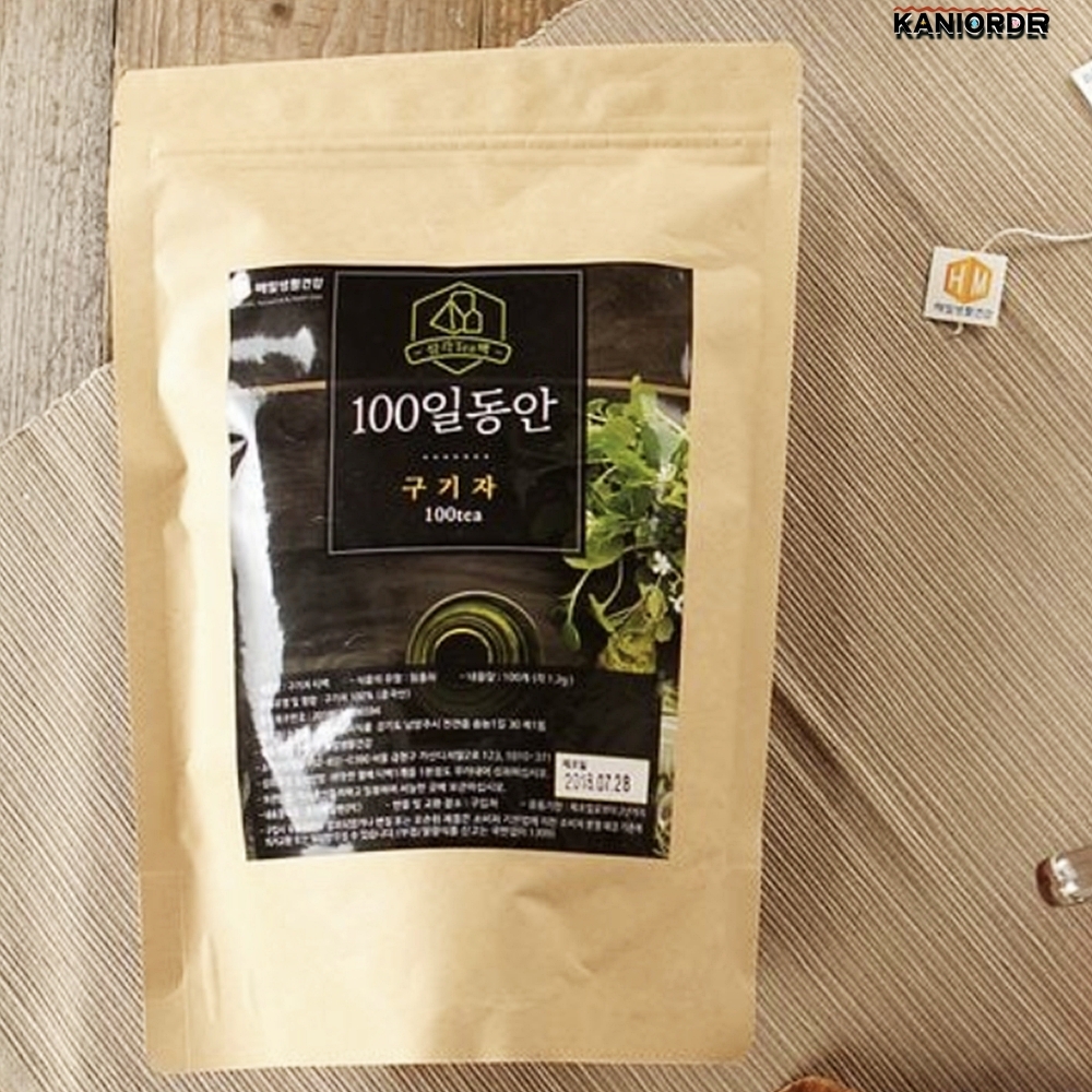 구기자 차 티백 홈카페 무카페인 비타민C 탕비실 전통 구기차 100개 - 상품 이미지