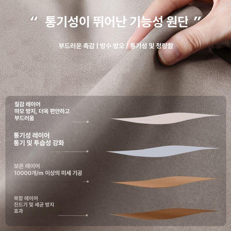 야외 침대 패브릭 거실 쿠션 의자 라운지 체어 안락 얼룩 방지 기술 원단 - 진파랑 EPS충전재 - 상세 이미지 3