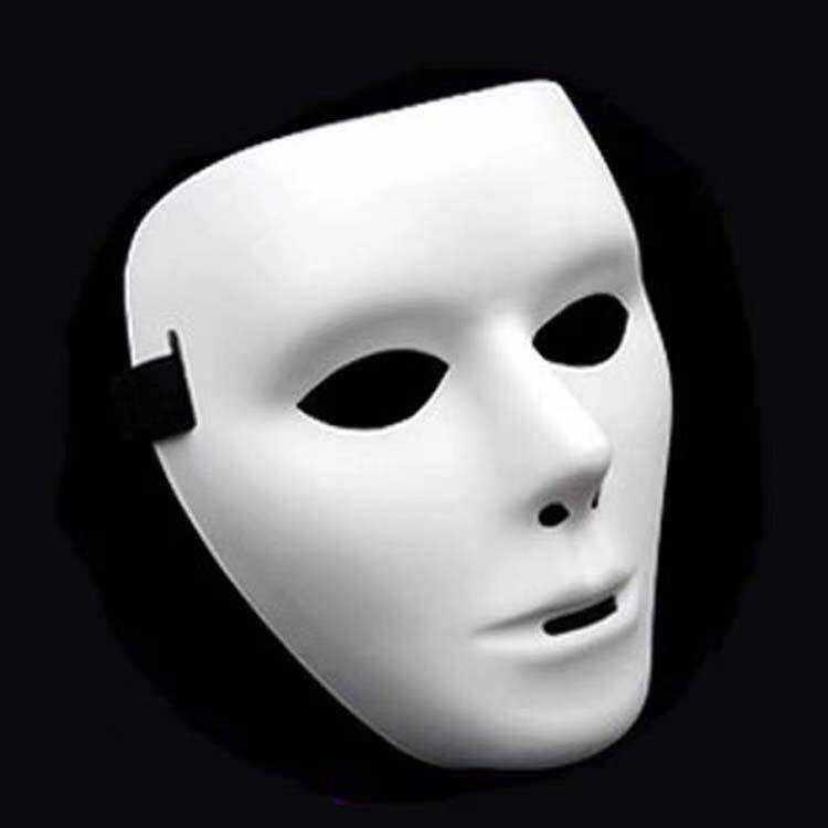 신비로운 풀페이스 백색가면 이벤트 할로윈 무도회 파티 남성용 - 상세 이미지 4
