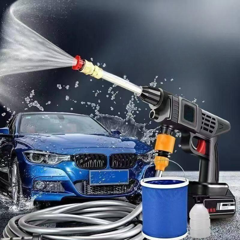 충전식 세차건 물분사기 거품 분사기 연결봉 고압 무선 26000mAh 9세대 1배터리 2000배 - 상품 이미지