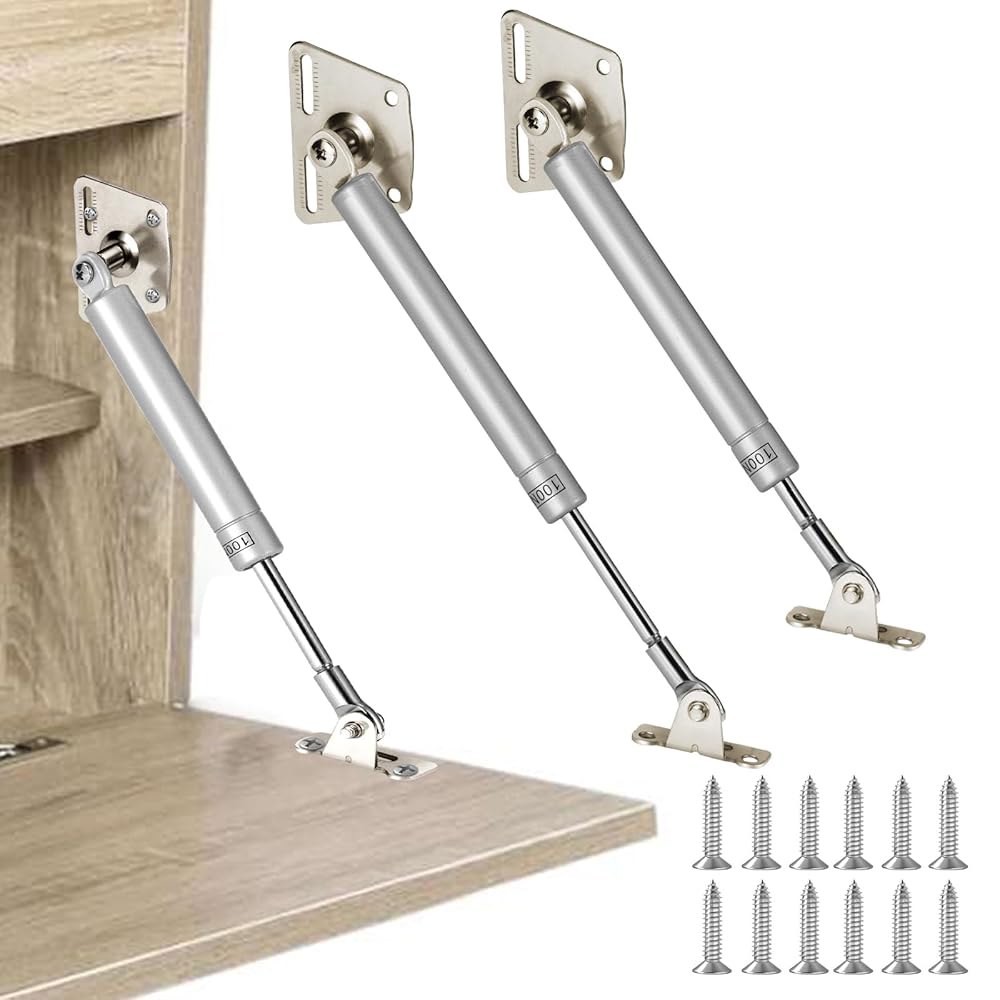 HBL 2팩 100N/10kg(22파운드) 드롭 다운 책상, 같이 접이식 데스크 플랩 아래쪽으로 프론트 뚜껑과 천천히 스트럿, 가스 - 상품 이미지