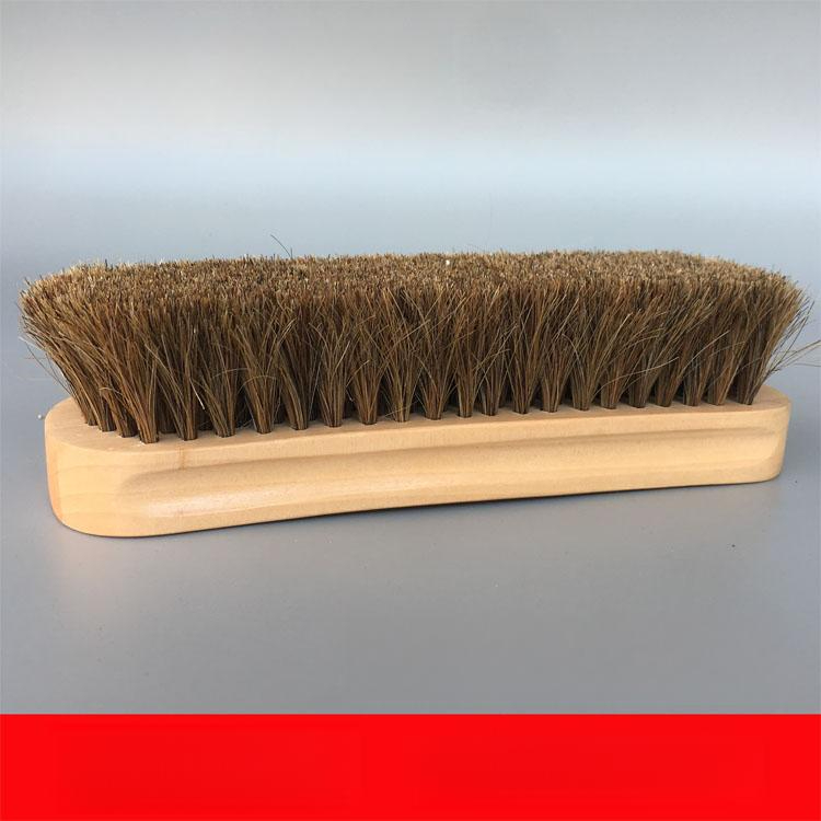 나무 옷솔 먼지떨이 브러시 가정용 벽난로 손잡이용 말털 1단계 내추럴 우드 18 x 4.5 x 3cm - 상품 이미지