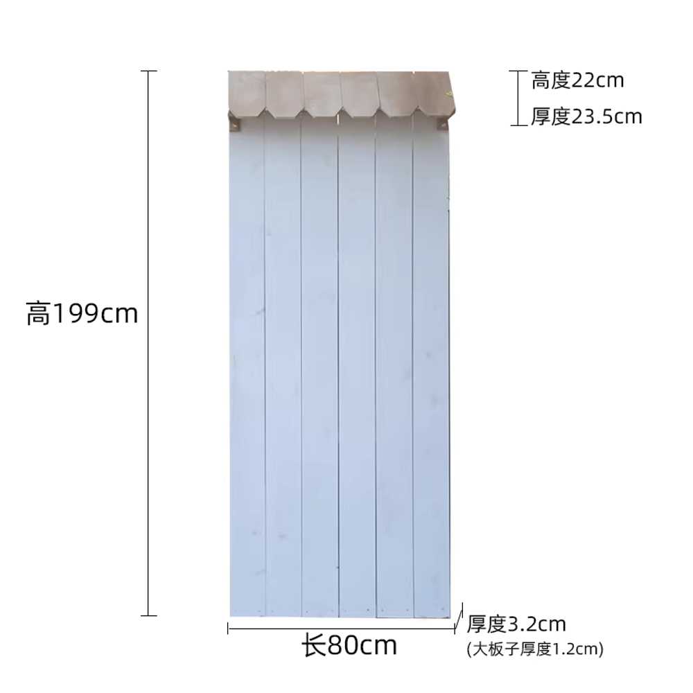 나무 파티션 우드 가벽 야외 가림막 실내 실외용 정원 화이트 80cm 원목 이미지 6