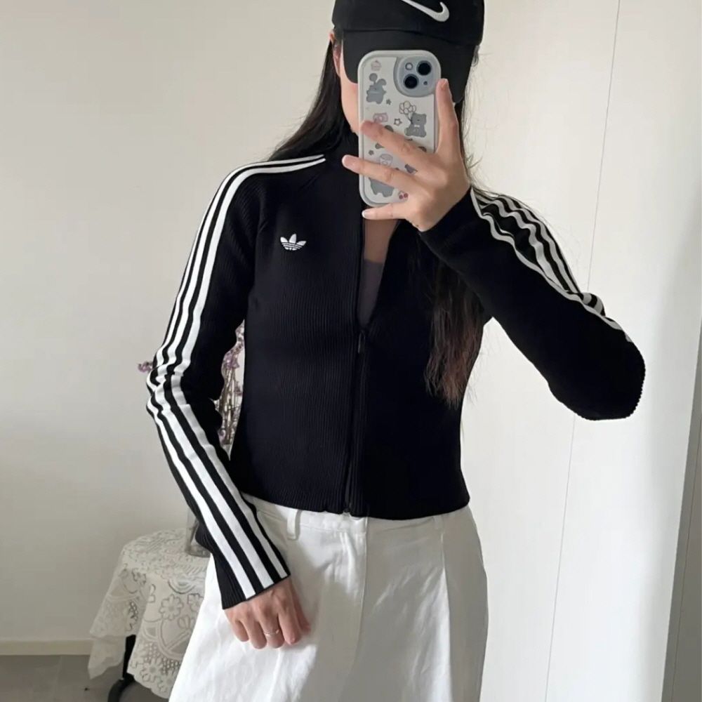 아디다스 아디컬러 3S 슬림 트랙탑 W 3colors 블랙 JY2597 그레이 JZ0886 - 상세 이미지 2