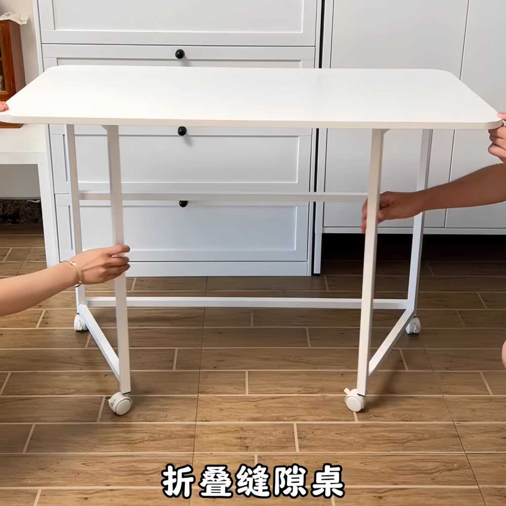 이동식 접이식 책상 자취방 기숙사 용 테이블 공간활용 80cm - 상세 이미지 3