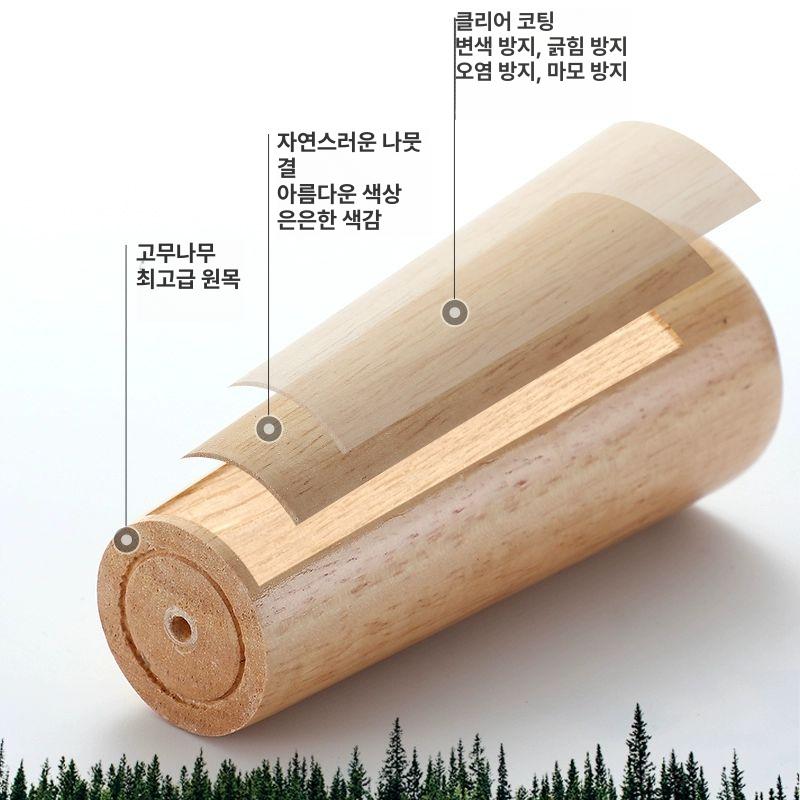 원목 가구 다리 소파 침대 테이블 받침 4개세트 - 상세 이미지 3