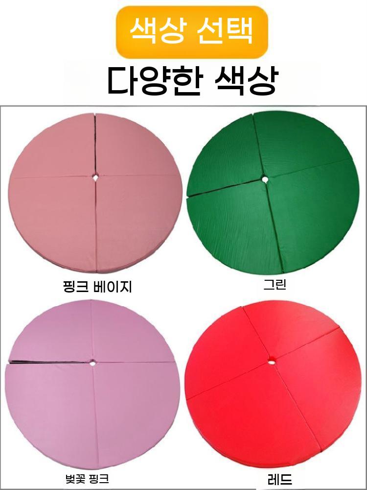 폴댄스 매트 피트니스 카펫 라운드 미끄럼방지 낙상 요가 원형 홈트 폴 바닥 폴매트 대형 - 상세 이미지 3