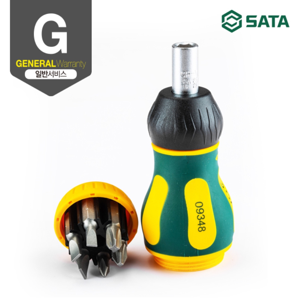 사타 SATA 스터비 라쳇 스크류 드라이버 세트 6PCS 09348 도라이바 - 상세 이미지 2