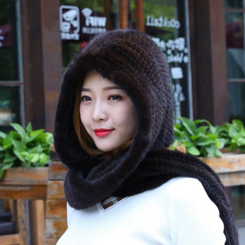 퍼 일체형 후드 머플러 겨울 보온 여성용 방한 스노우 - 상세 이미지 3