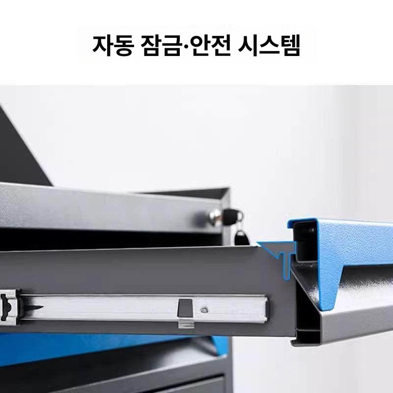 이동식 공구 캐비넷 공구함 작업대 부품함 카센터 정리대 - 상세 이미지 4