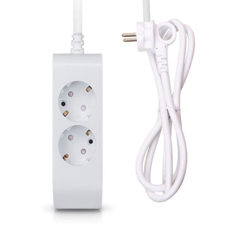 알리바니스토어 멀티탭 접지콘센트 멀티캡 안전한 멀티코드 콘센트 일반멀티 2구 10M