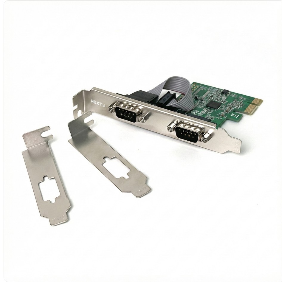 시리얼 포트 확장 시리얼 카드 PCIe RS232 확장 2포트 PCI-Express - 상품 이미지