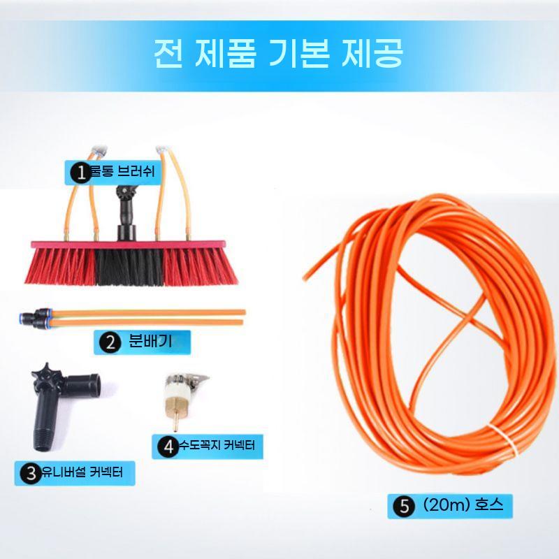 태양광 판넬 청소 간판 막대 브러시 외벽 브러쉬 패널 장대 물걸레 밀대 - 상세 이미지 5