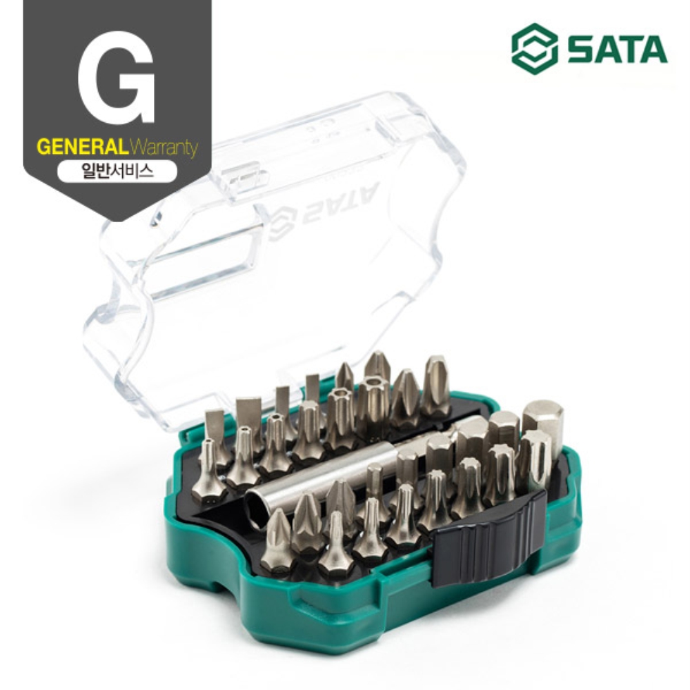 사타 SATA 1/4 육각 비트 세트 31PCS 09332 도라이바 - 상세 이미지 2