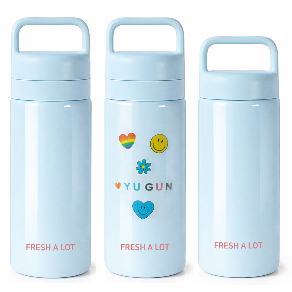 프레쉬어랏 핸디 스텐316 투웨이 휴대용 손잡이 보온보냉 텀블러 500ml, 스카이 블루 - 상세 이미지 3